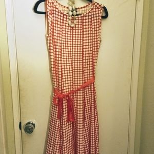 Plus size polka dot vintage dress